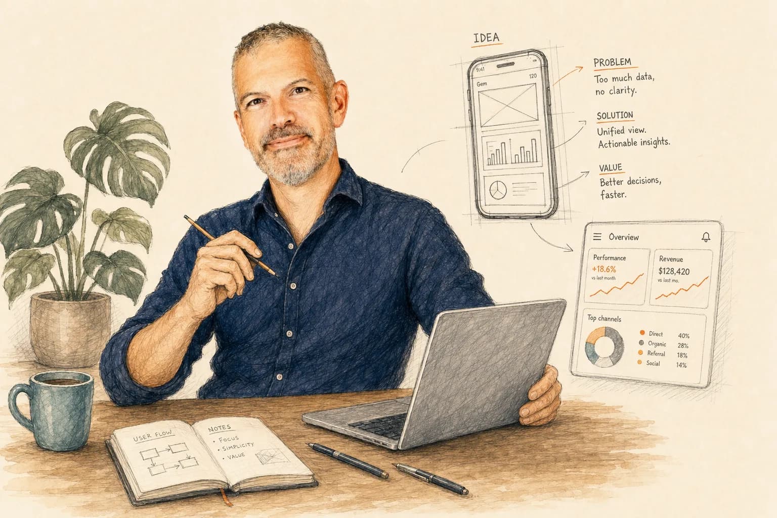 Dimitri Degraeve, Chief Executive Officer, skerpa